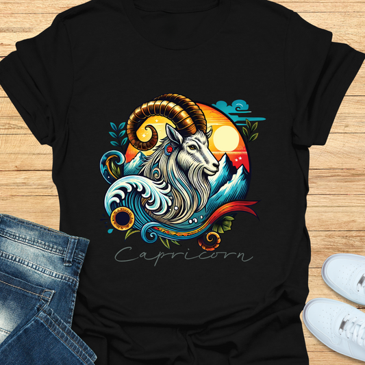 Capricorn Intricate Graphic T-Shirt