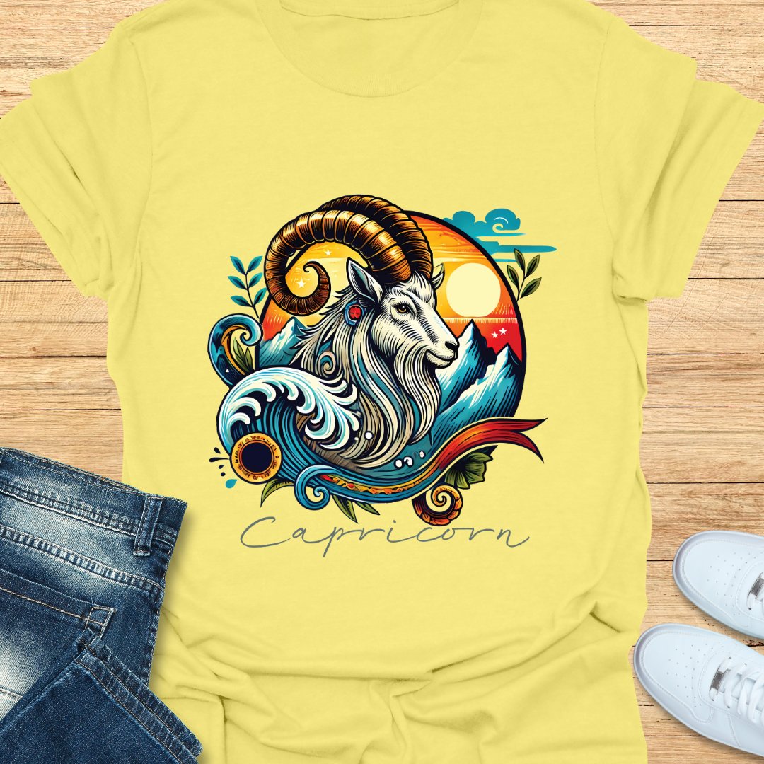 Capricorn Intricate Graphic T-Shirt