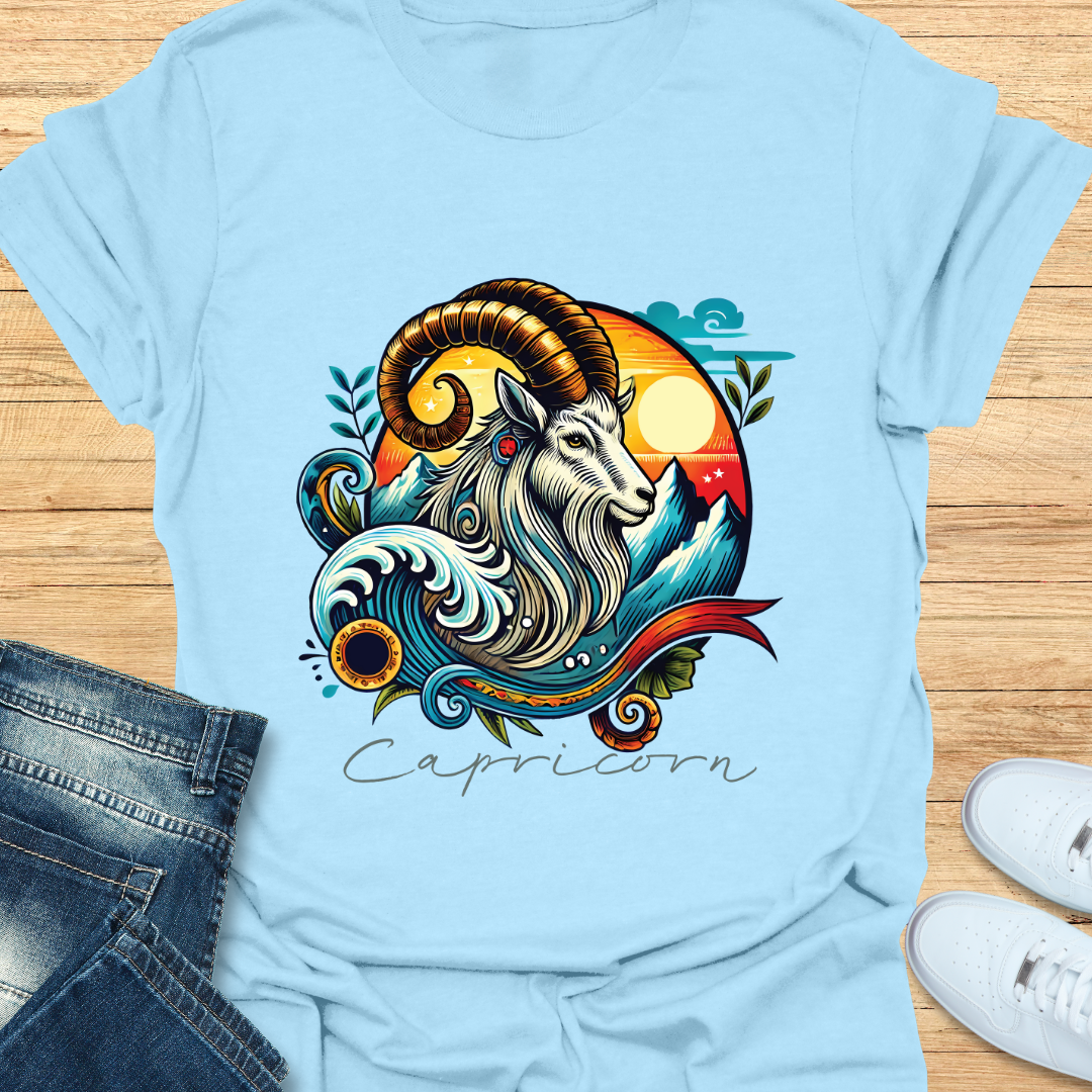 Capricorn Intricate Graphic T-Shirt
