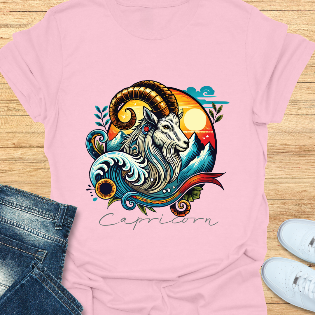 Capricorn Intricate Graphic T-Shirt