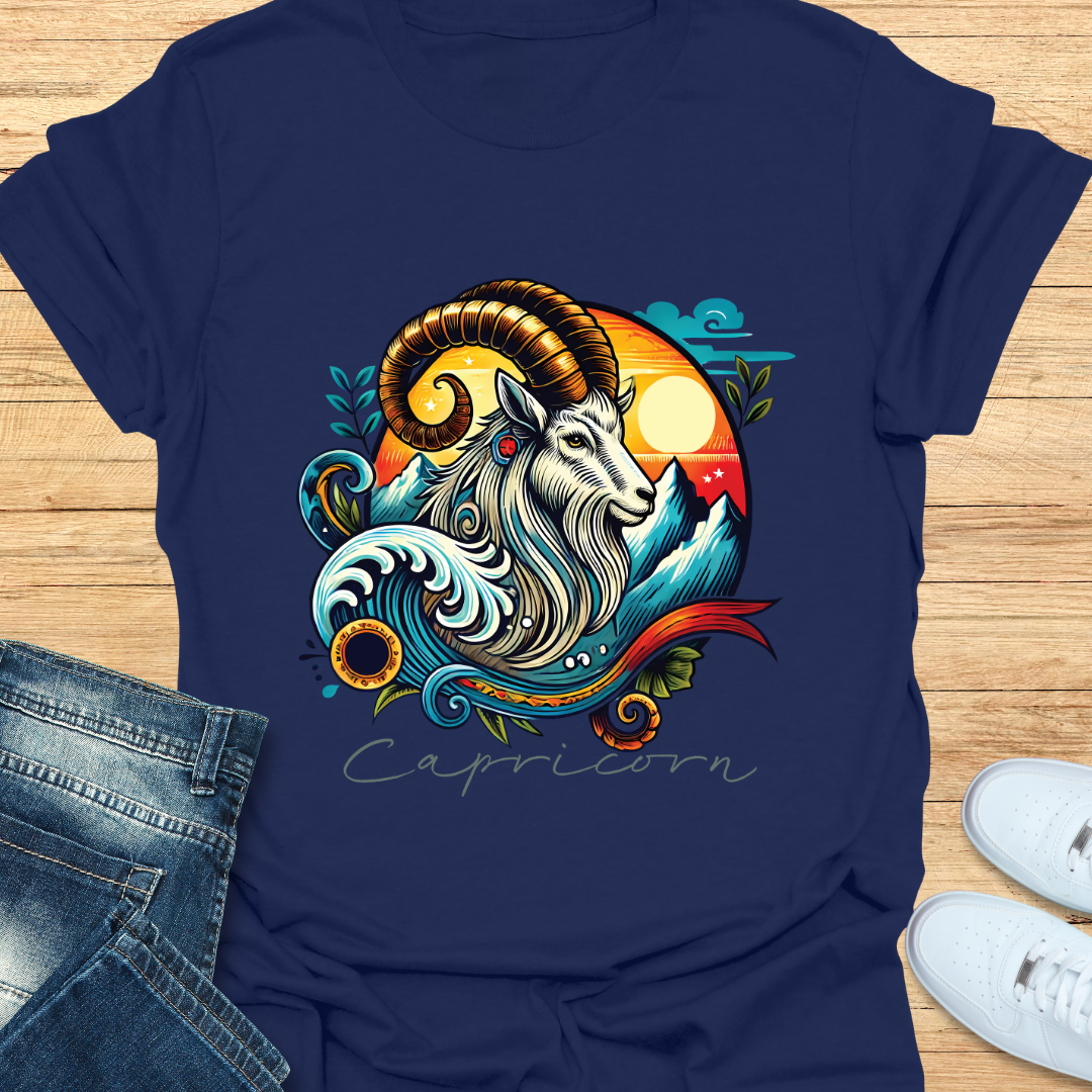 Capricorn Intricate Graphic T-Shirt