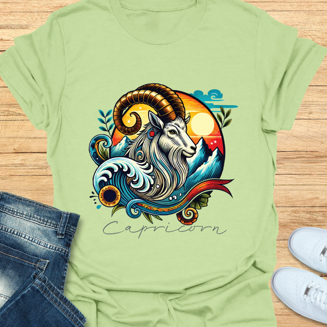 Capricorn Intricate Graphic T-Shirt
