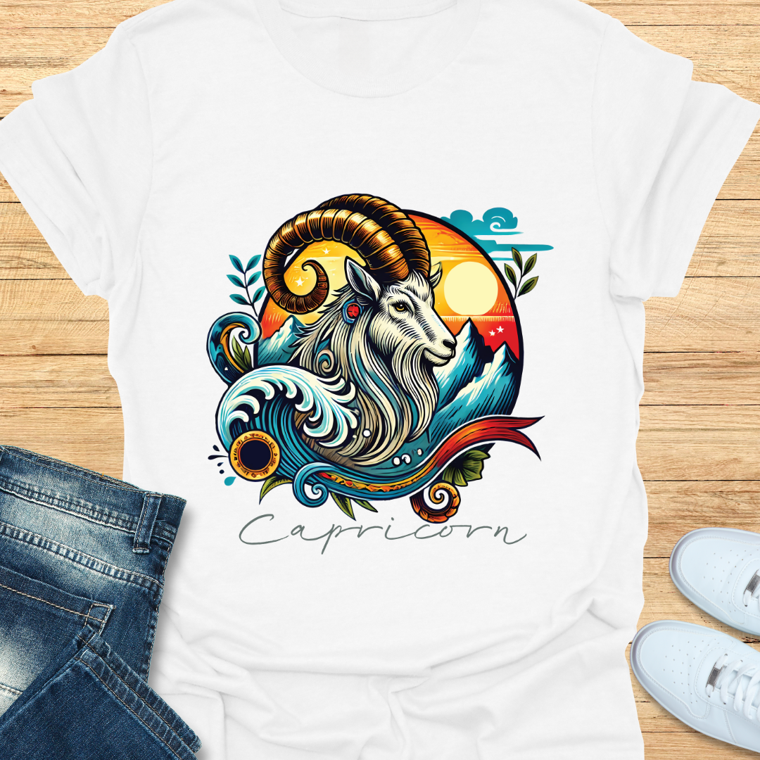 Capricorn Intricate Graphic T-Shirt