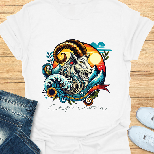 Capricorn Intricate Graphic T-Shirt