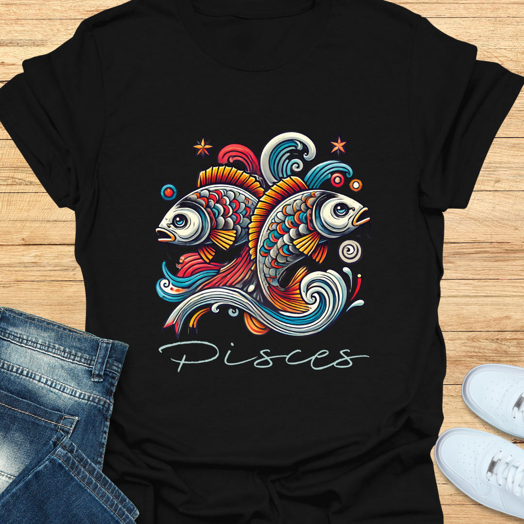 Pisces Intricate Graphic T-Shirt