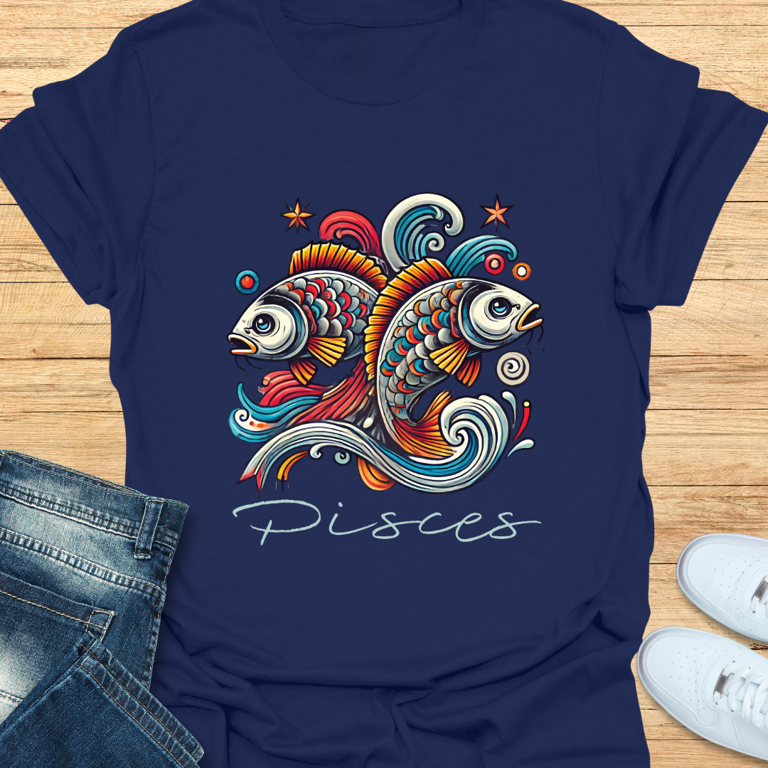 Pisces Intricate Graphic T-Shirt