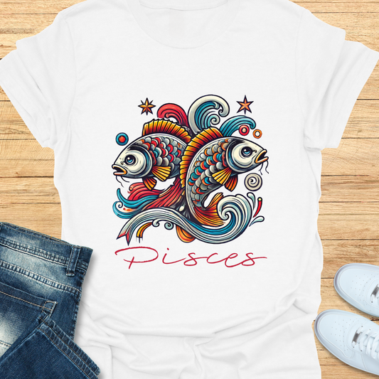 Pisces Intricate Graphic T-Shirt