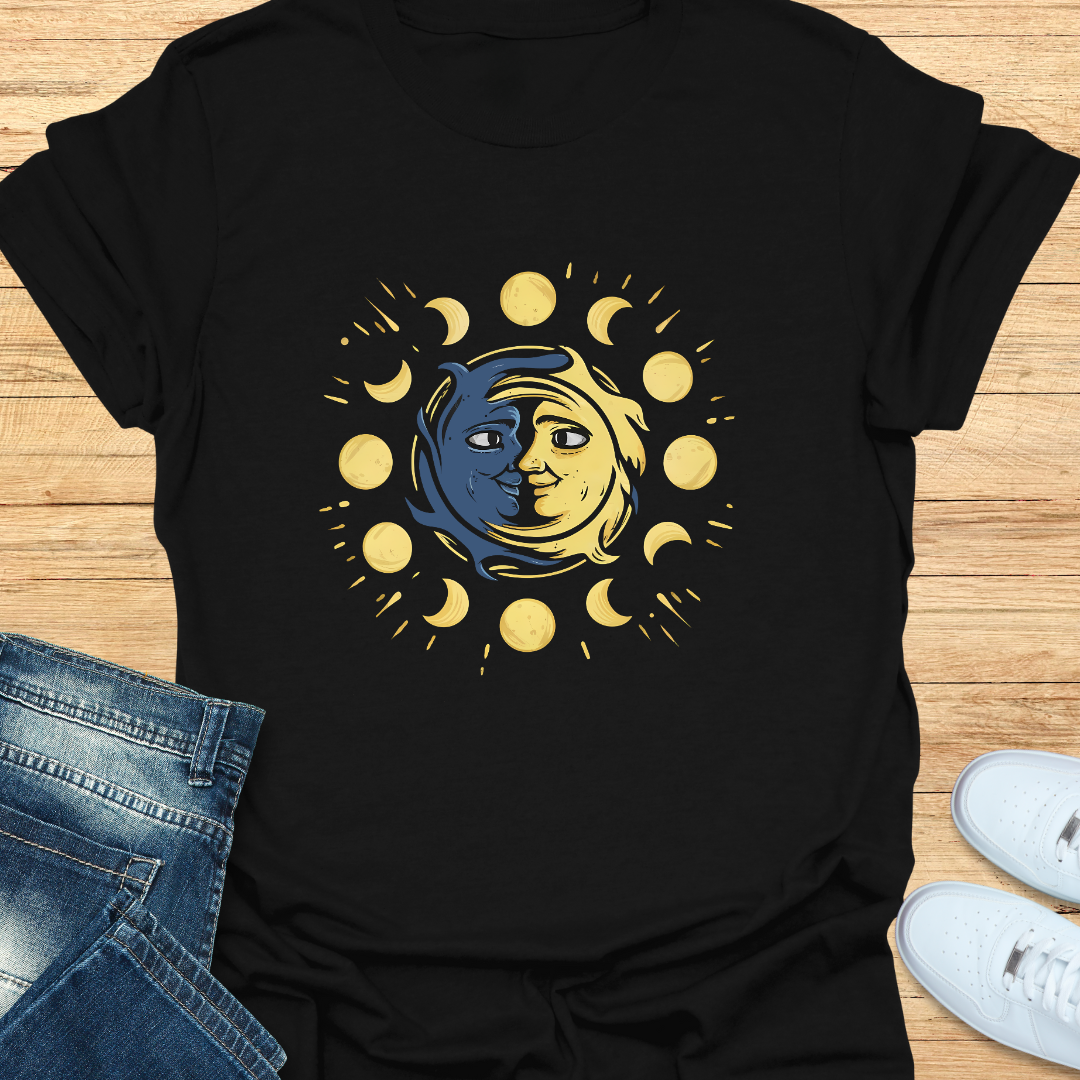 Vibrant Sun and Moon T-Shirt