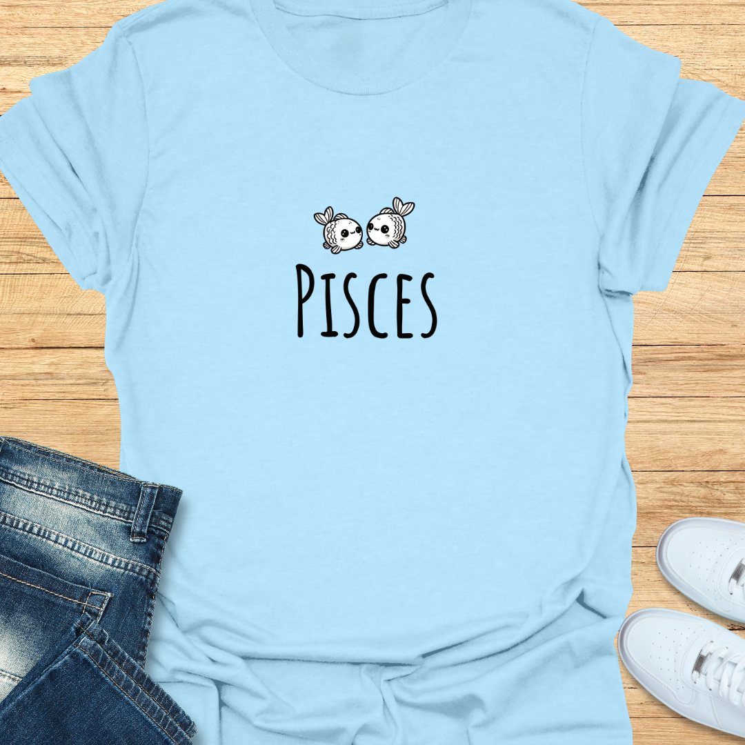 Pisces Cute Logo T-Shirt