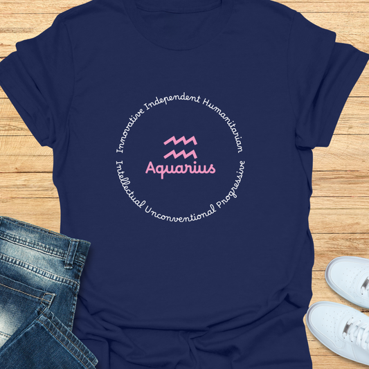 Aquarius Trait Wheel T-Shirt