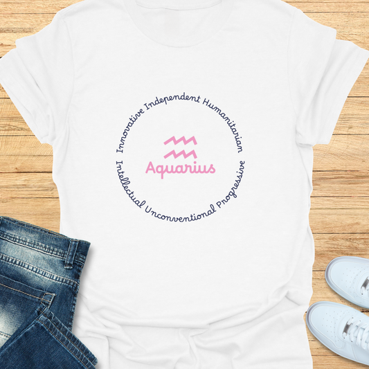 Aquarius Trait Wheel T-Shirt