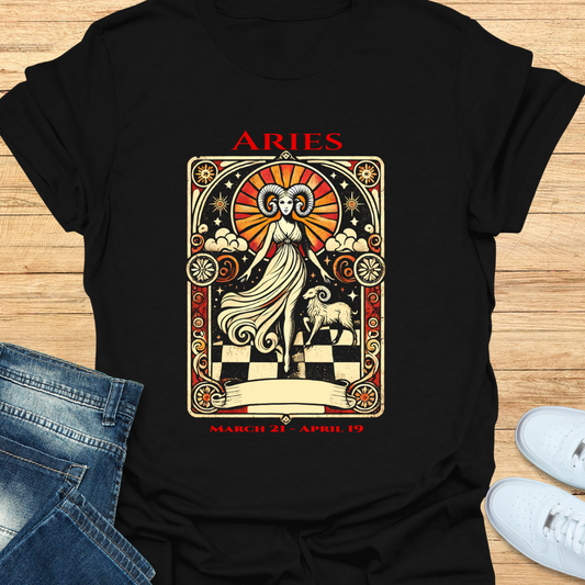 Aries Mystical Card T-Shirt