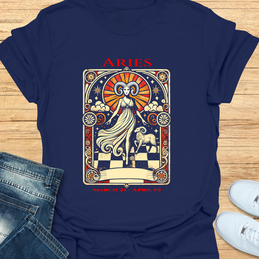 Aries Mystical Card T-Shirt