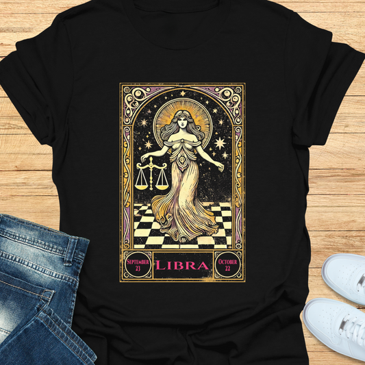 Libra Mystical Card T-Shirt