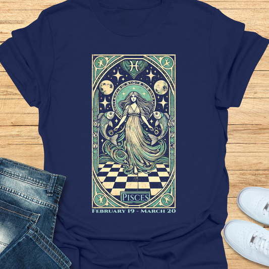 Pisces Mystical Card T-Shirt