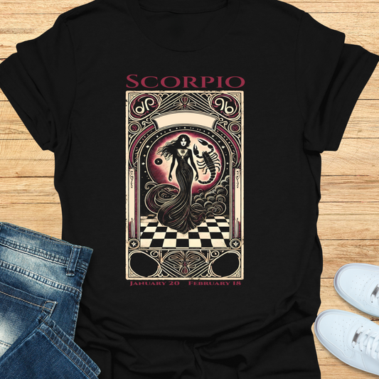 Scorpio Mystical Card T-Shirt