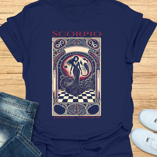Scorpio Mystical Card T-Shirt