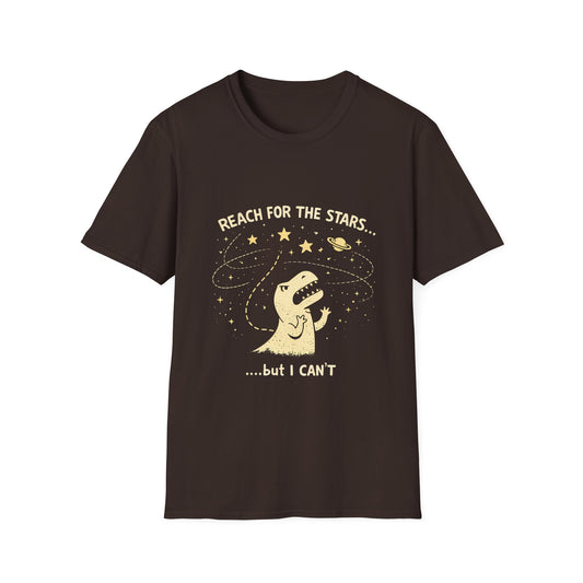 Dino Can't Reach for the Stars T-Shirt