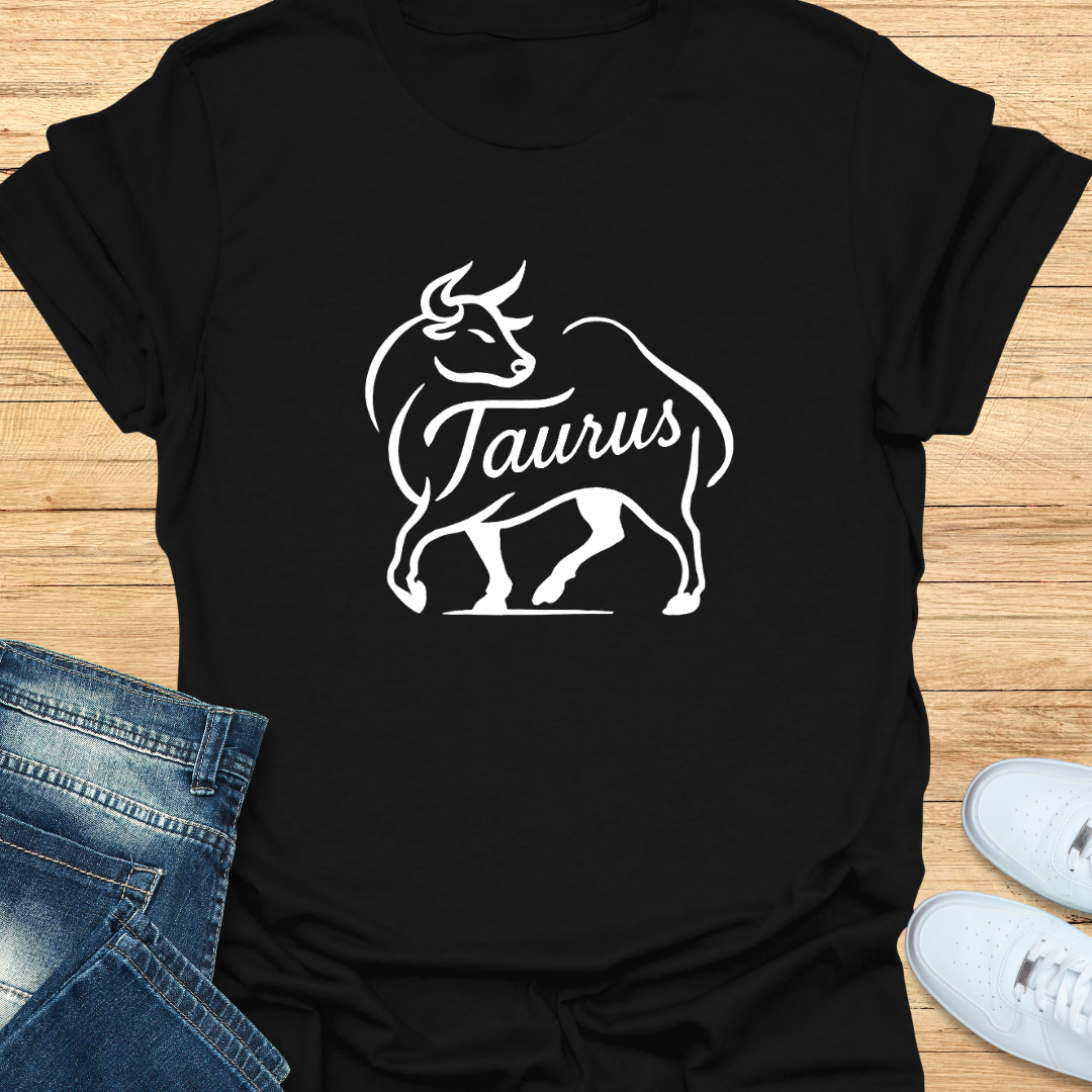 Taurus Line Art T-Shirt