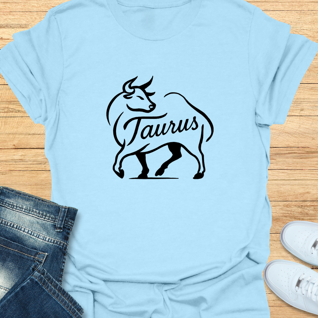 Taurus Line Art T-Shirt