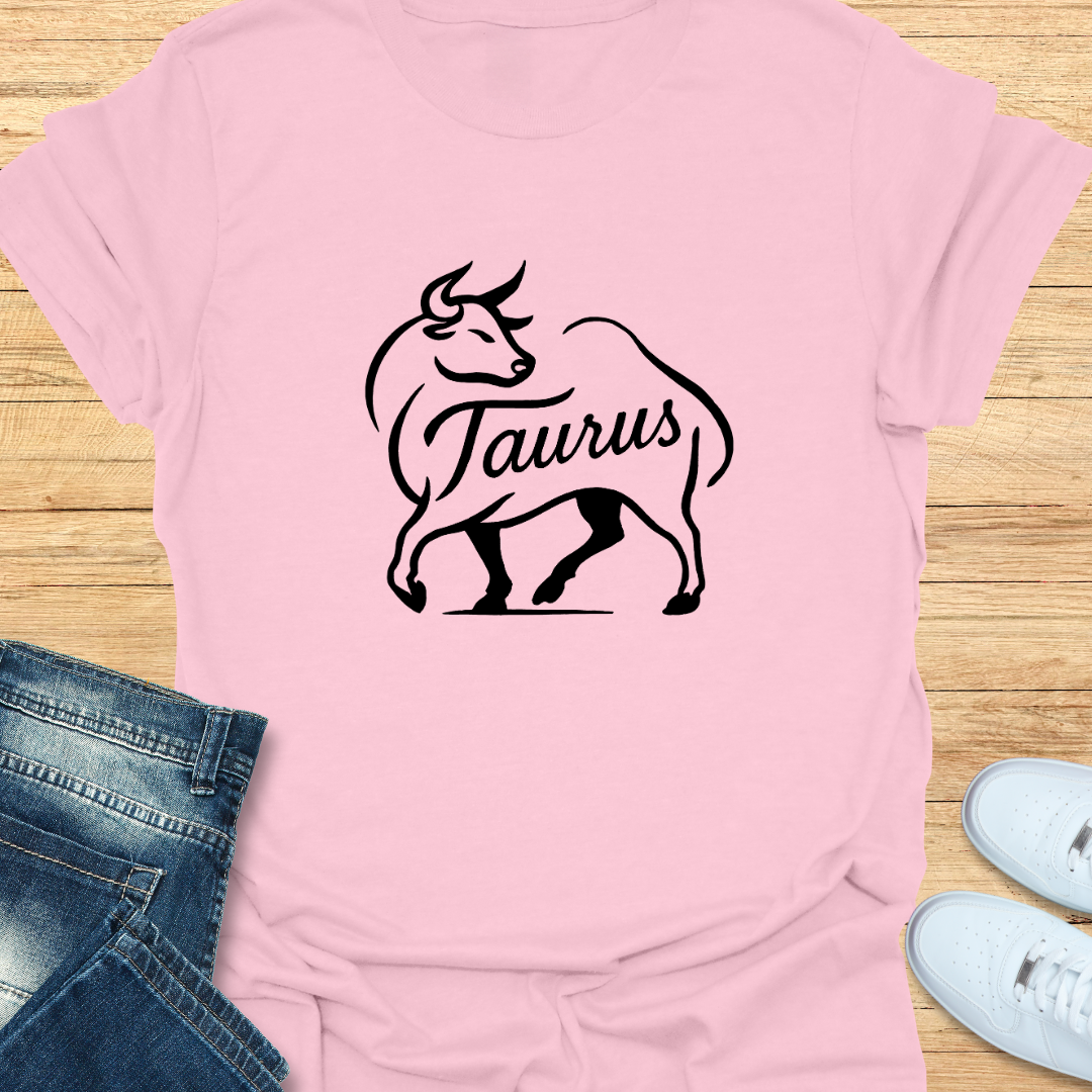 Taurus Line Art T-Shirt