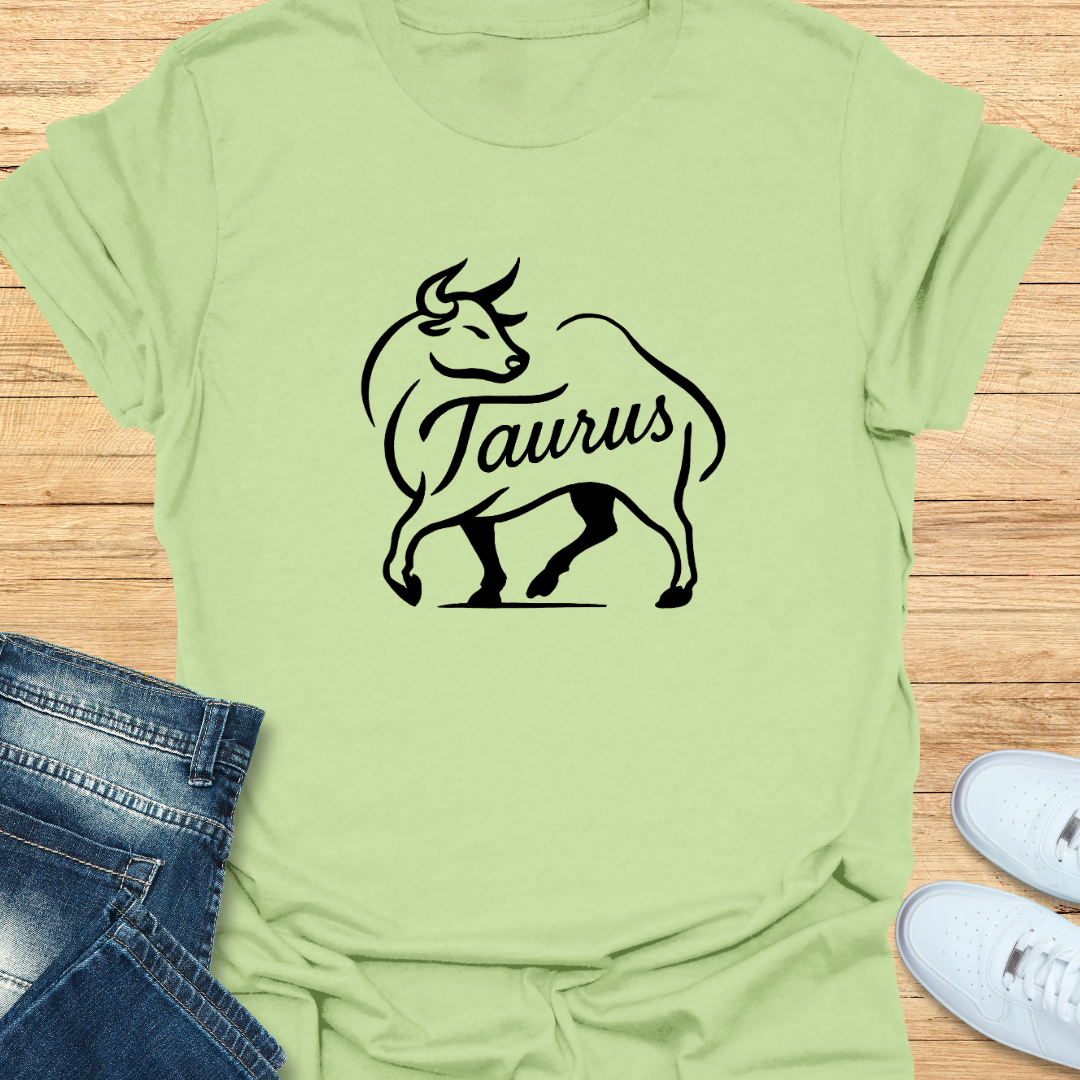 Taurus Line Art T-Shirt