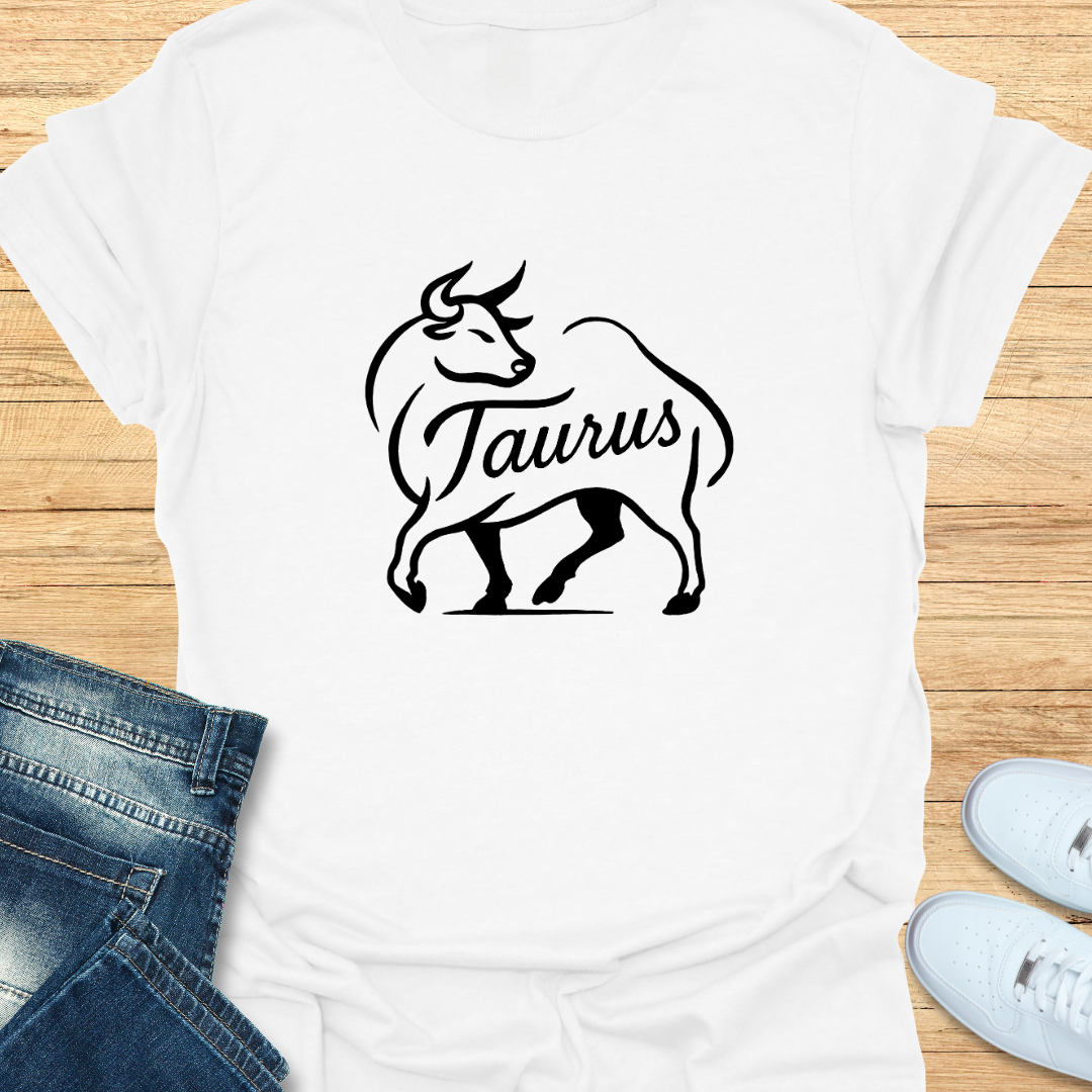 Taurus Line Art T-Shirt