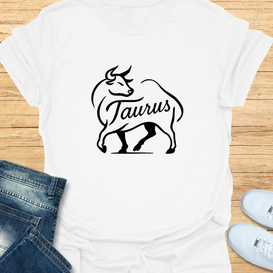 Taurus Line Art T-Shirt