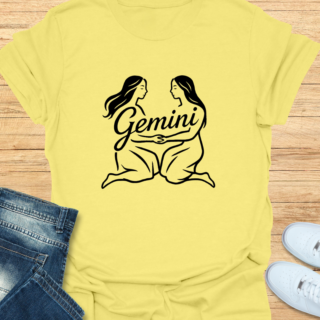 Gemini Line Art T-Shirt