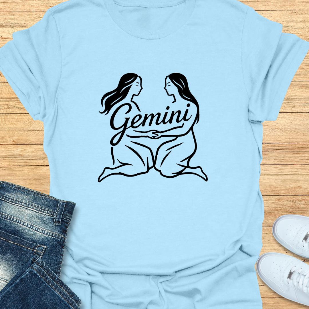 Gemini Line Art T-Shirt