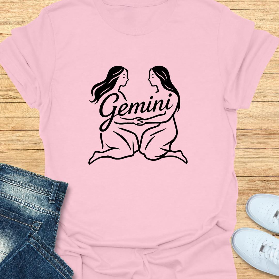 Gemini Line Art T-Shirt