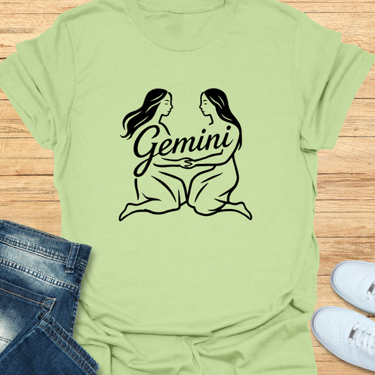 Gemini Line Art T-Shirt