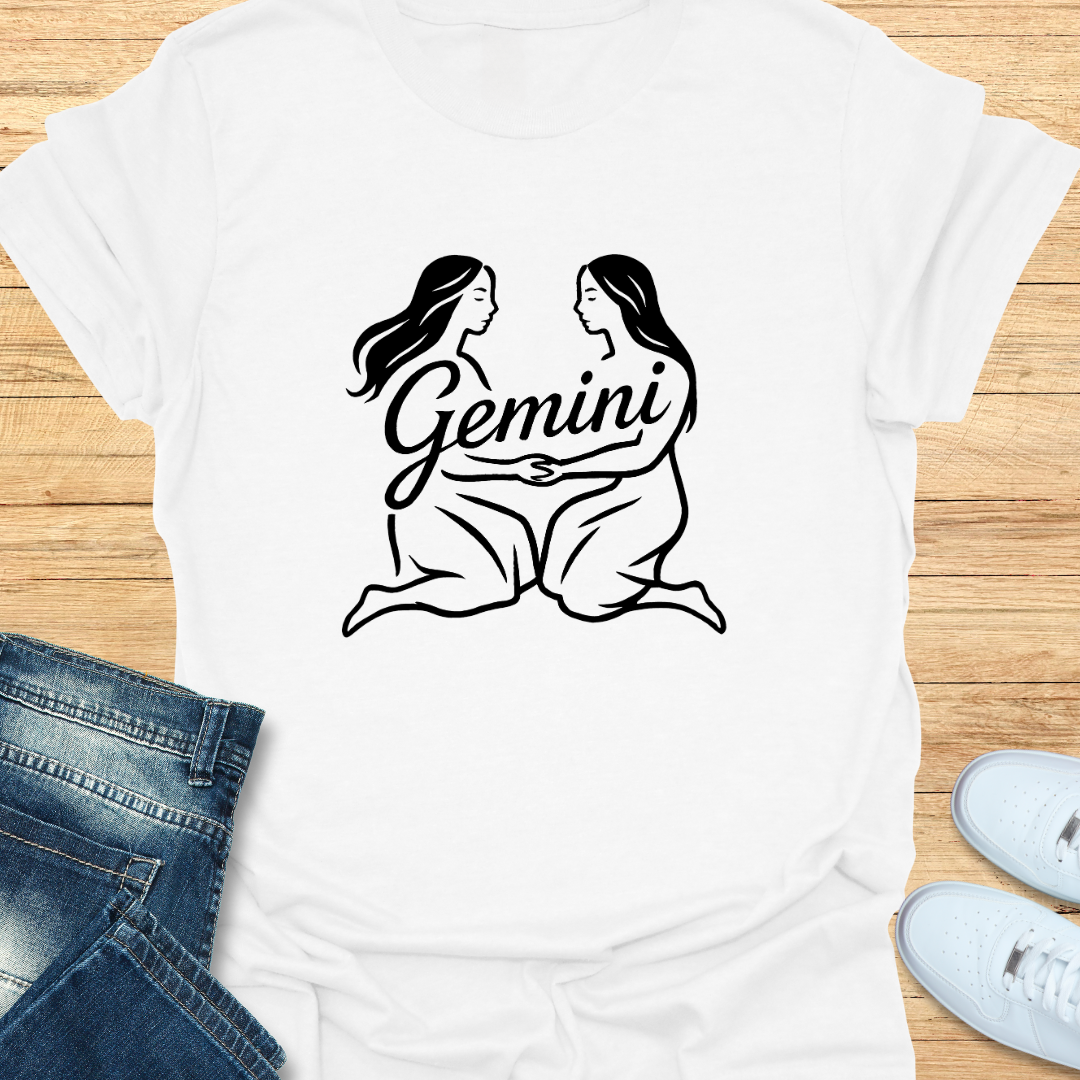 Gemini Line Art T-Shirt