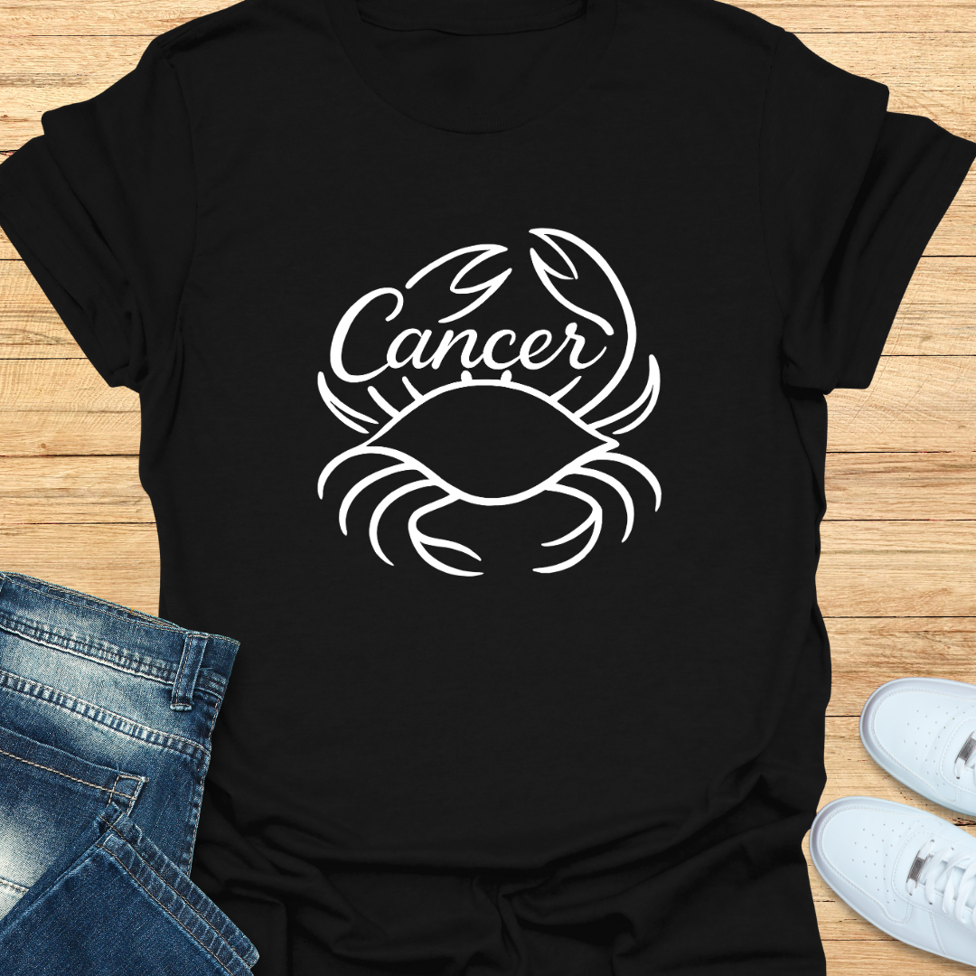 Cancer Line Art T-Shirt