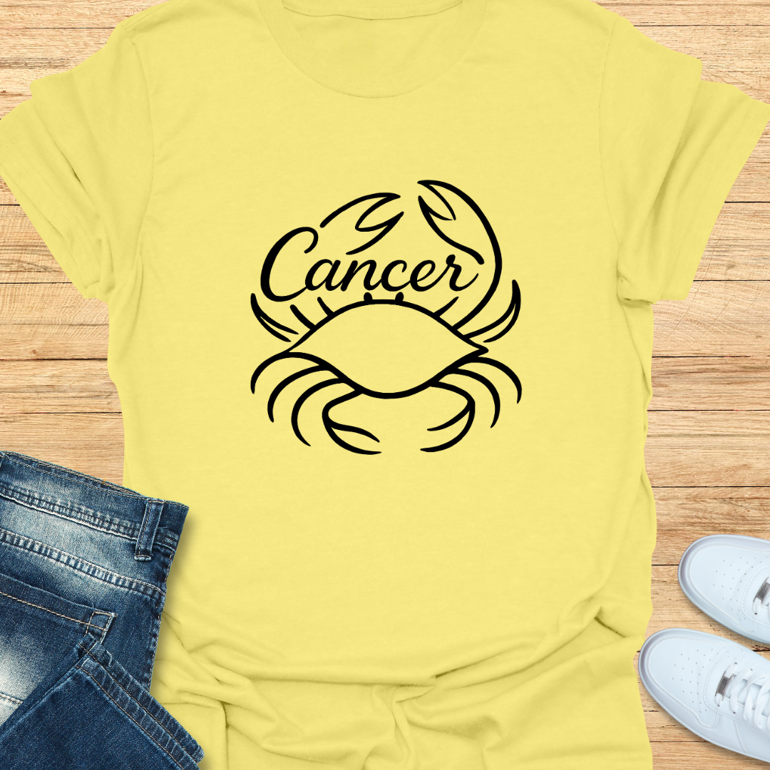 Cancer Line Art T-Shirt