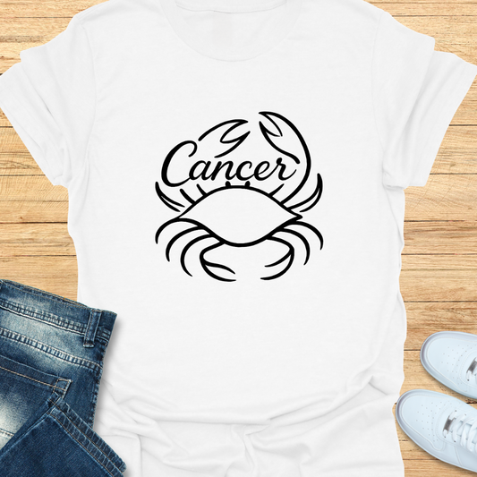 Cancer Line Art T-Shirt