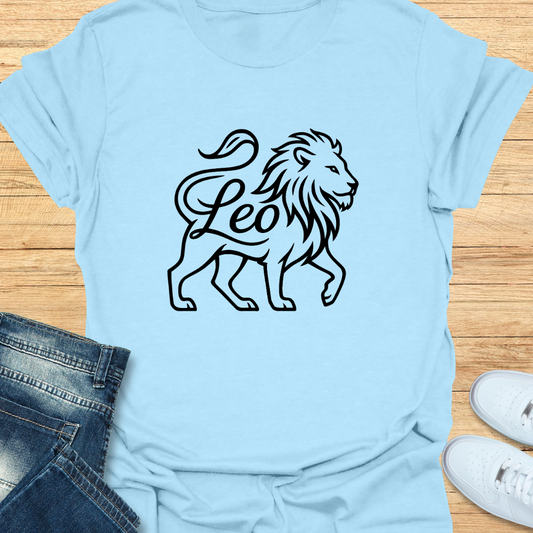 Leo Line Art T-Shirt