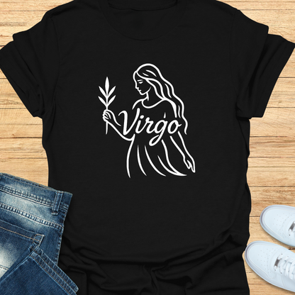 Virgo Line Art T-Shirt