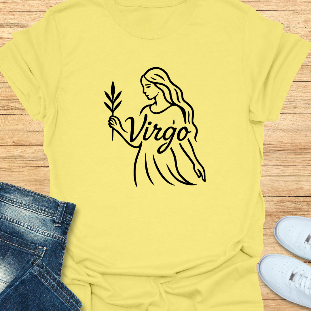 Virgo Line Art T-Shirt