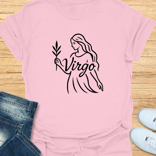 Virgo Line Art T-Shirt