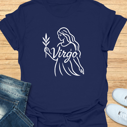 Virgo Line Art T-Shirt