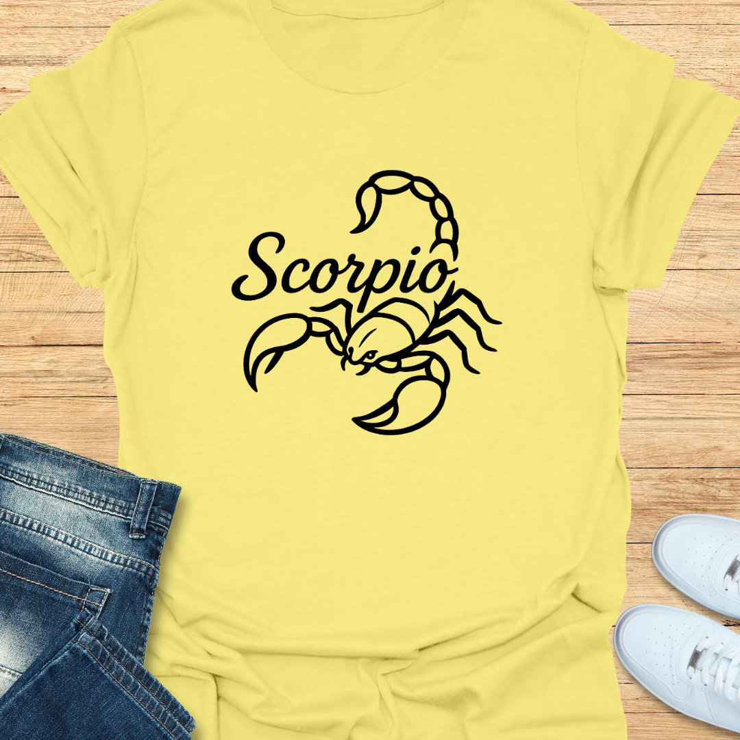 Scorpio Line Art T-Shirt