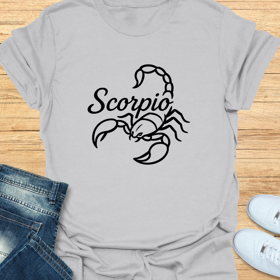 Scorpio Line Art T-Shirt