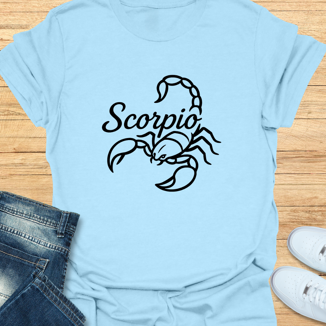 Scorpio Line Art T-Shirt