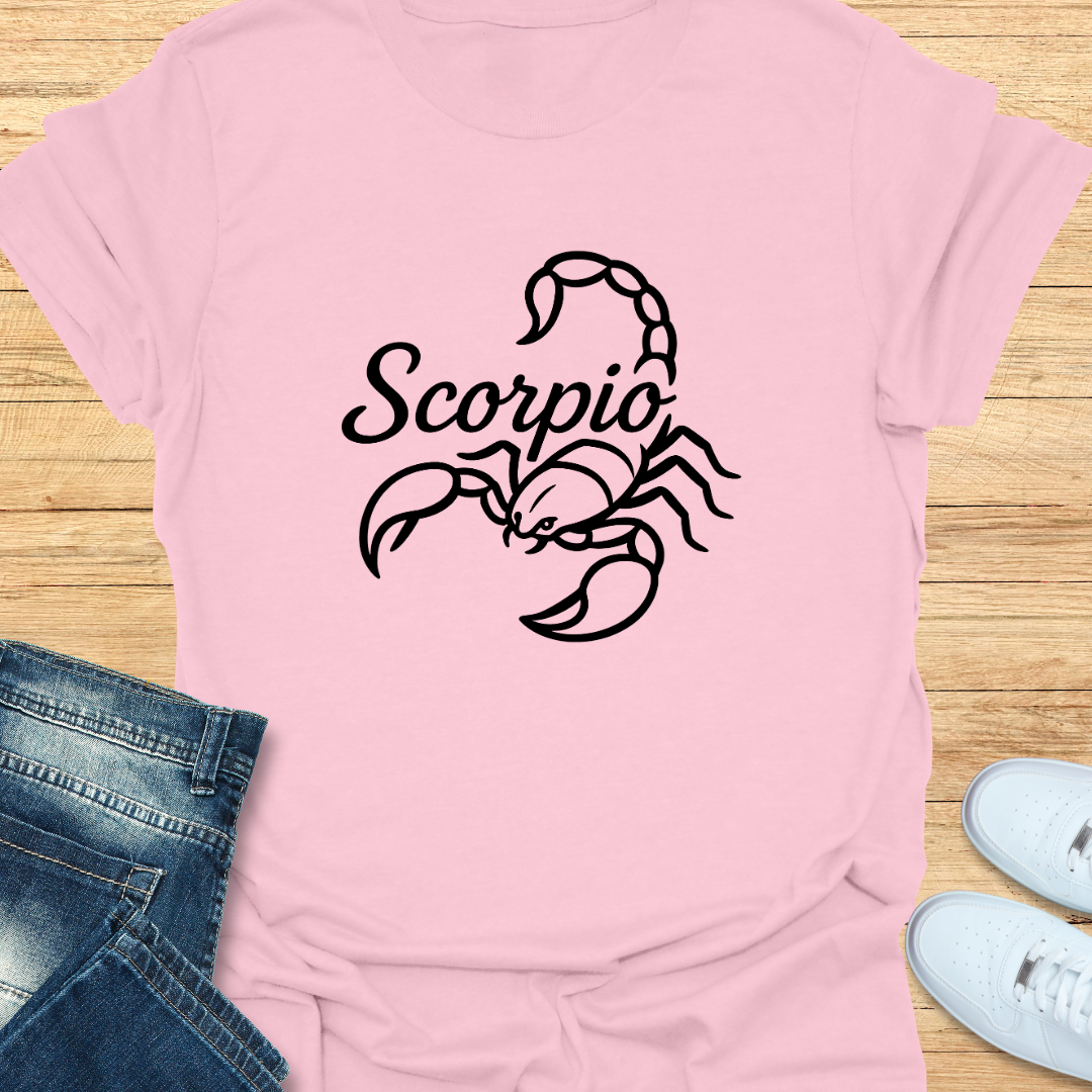 Scorpio Line Art T-Shirt