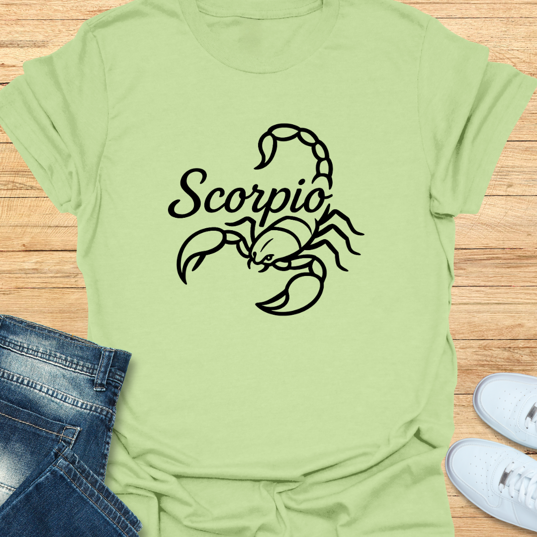 Scorpio Line Art T-Shirt