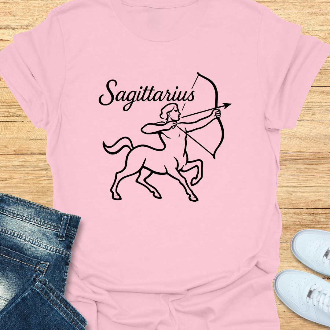 Sagittarius Line Art T-Shirt