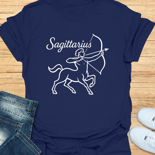 Sagittarius Line Art T-Shirt
