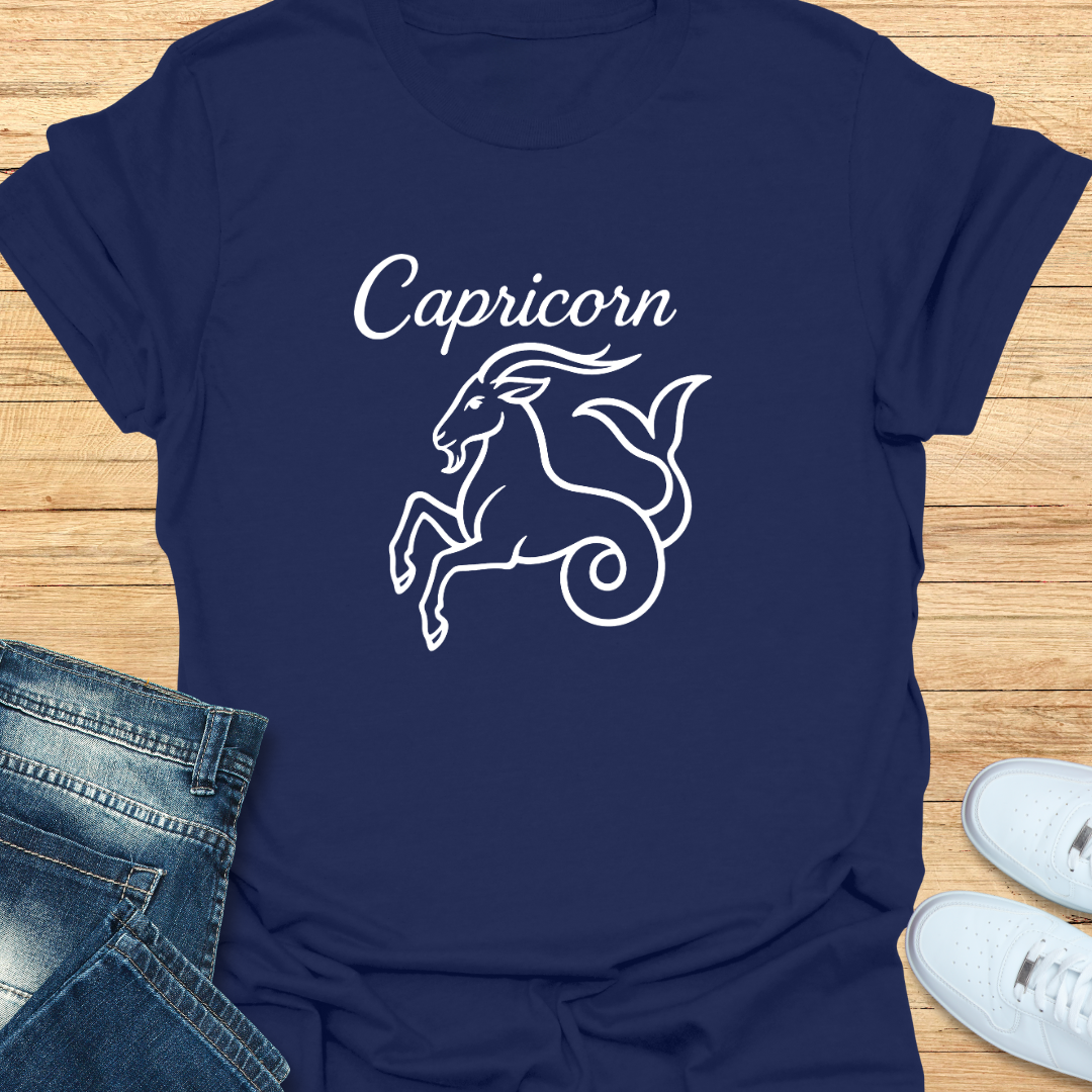 Capricorn Line Art T-Shirt