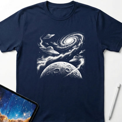 1950s UFO T-Shirt Navy
